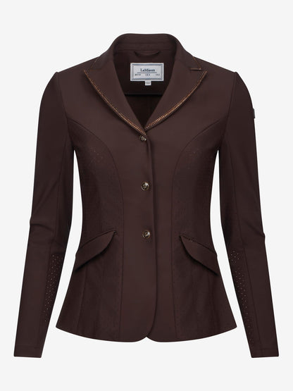 LeMieux Brilliance Diana Ladies Show Jacket in Espresso brown with rhinestone details