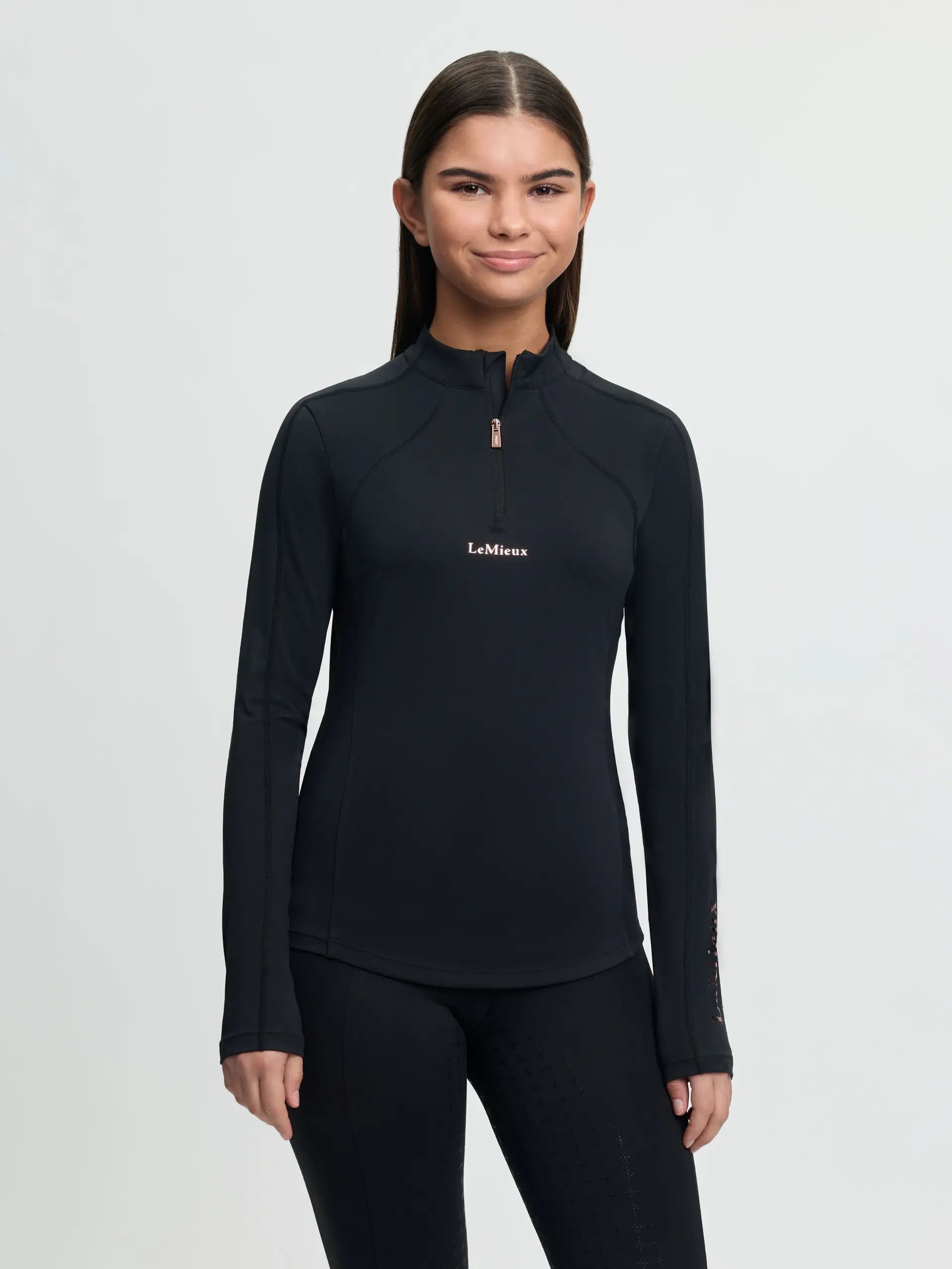 LeMieux Young Rider Sparkle Base Layer Black - Equestrian Apparel