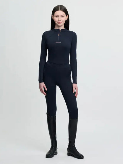 LeMieux Young Rider Sparkle Base Layer Navy - Equestrian Girls Riding Gear