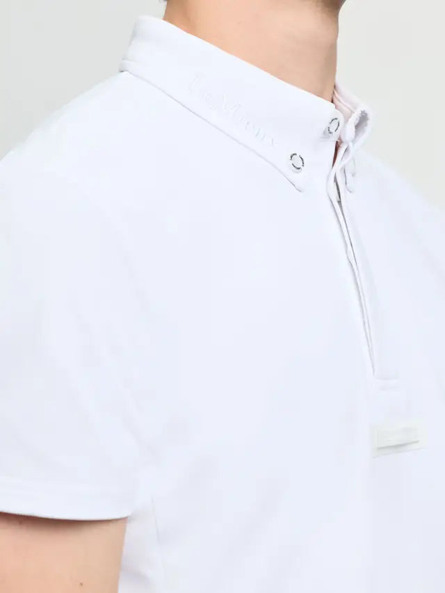 LeMieux Mens Short Sleeve Show Shirt White