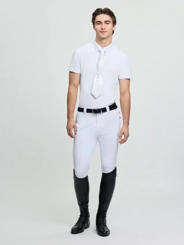 LeMieux Mens Short Sleeve Show Shirt White