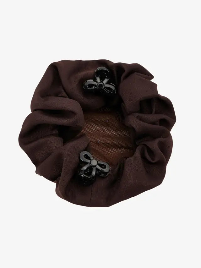 LeMieux Brown Scrunchie with Crystal Hair Net