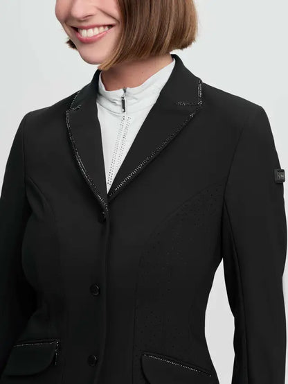 LeMieux Diana Show Jacket Black with Rhinestone Details - Equestrian Apparel