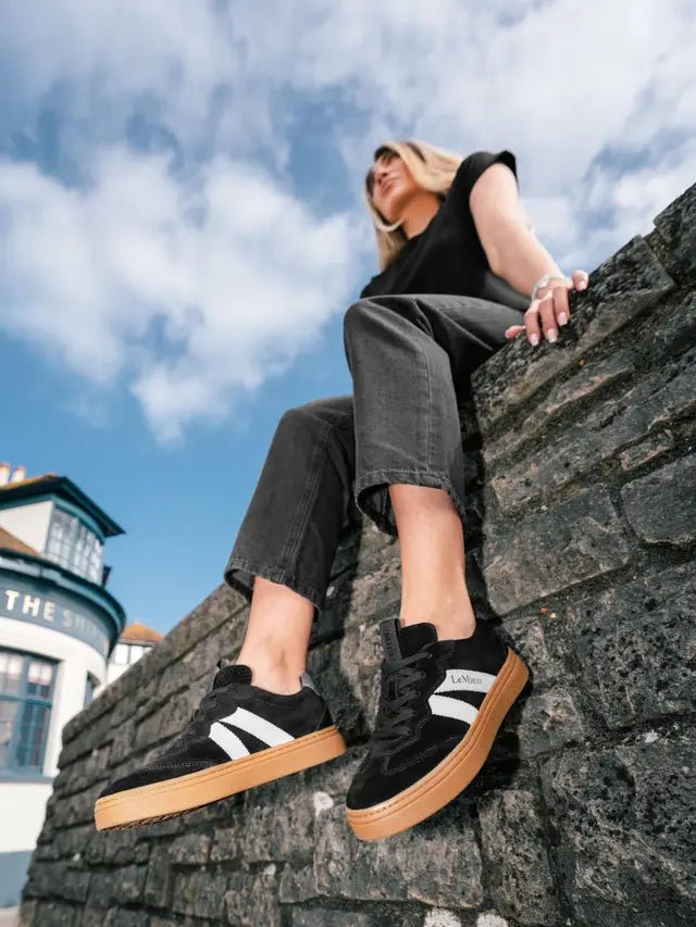 LeMieux Stockbridge Suede Lifestyle Trainers Black | Equiflair