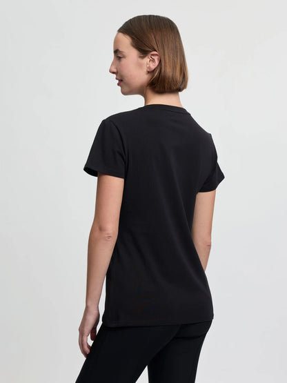 LeMieux Brilliance T-Shirt Black with sparkling rhinestone detailing for riders.