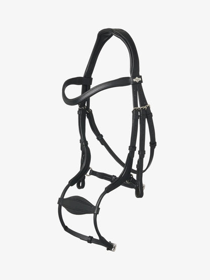 LeMieux Arika Anatomic Adjustable Noseband Bridle Black/Silver