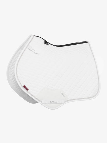 LeMieux Brilliance Close Contact Square Saddle Pad - White, Competition Ready