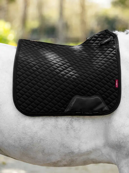 LeMieux Brilliance Dressage Square Black Saddle Pad on Horse