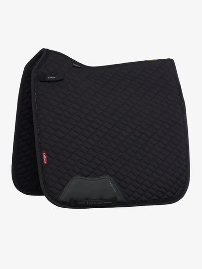 LeMieux Brilliance Dressage Square Saddle Pad Black with sparkle detailing for competition