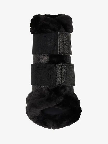LeMieux Brilliance Fleece Edged Brushing Boot Black