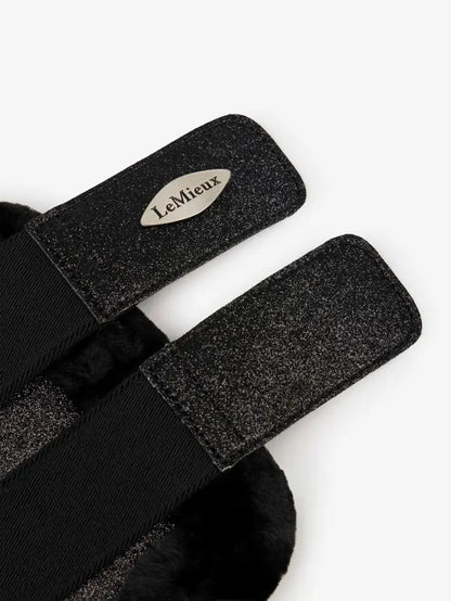 LeMieux Brilliance Fleece Edged Brushing Boot Black