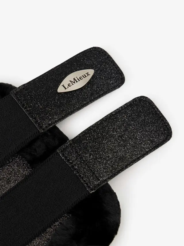 LeMieux Brilliance Fleece Edged Brushing Boot Black