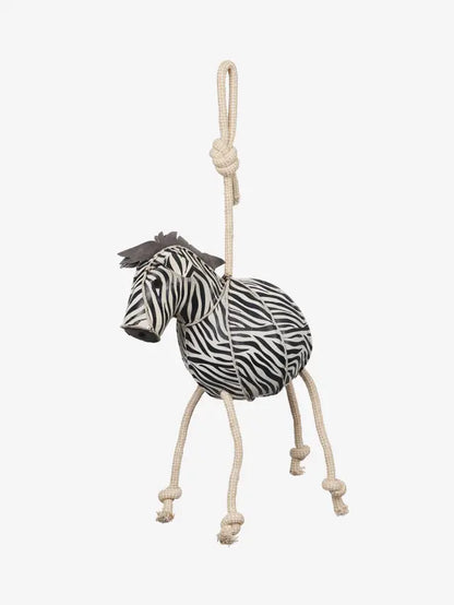 LeMieux Horse Toy Zebra with rope legs, a fun and safe stable toy for horses.