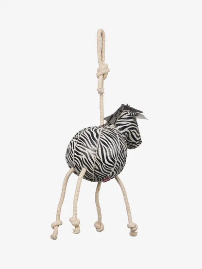 LeMieux Horse Toy Zebra: Interactive stable toy with rope legs, natural & safe materials for horses