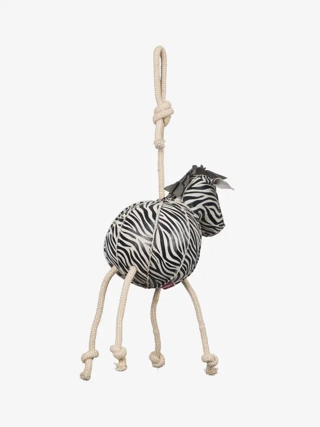 LeMieux Horse Toy Zebra: Interactive stable toy with rope legs, natural & safe materials for horses