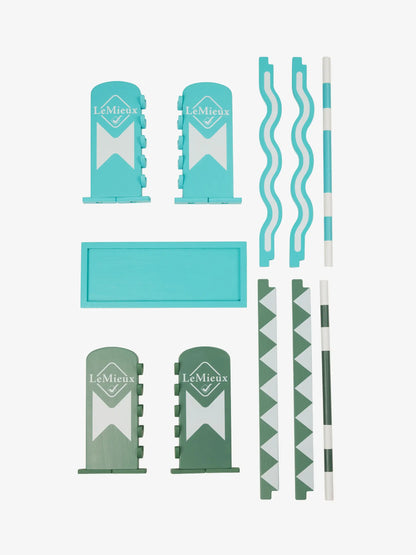 LeMieux Toy Pony Jump Set Azure/Sage/White | Equiflair
