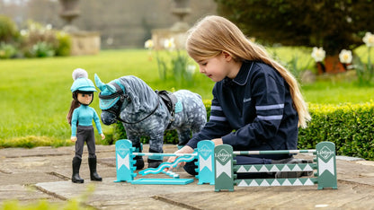 LeMieux Toy Pony Jump Set Azure/Sage/White | Equiflair