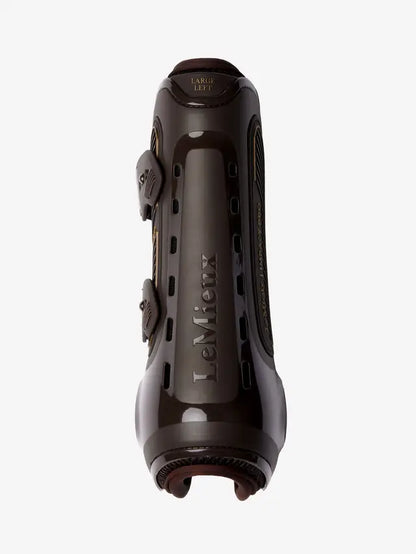 LeMieux Impact Pro Tendon Boot Brown Large Left for Horse Equestrian Protection