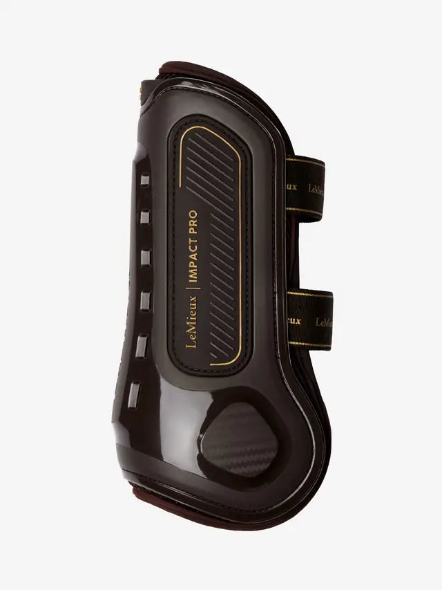 LeMieux Impact Pro Tendon Boot Brown - Shock Absorbent, Protective Horse Legwear