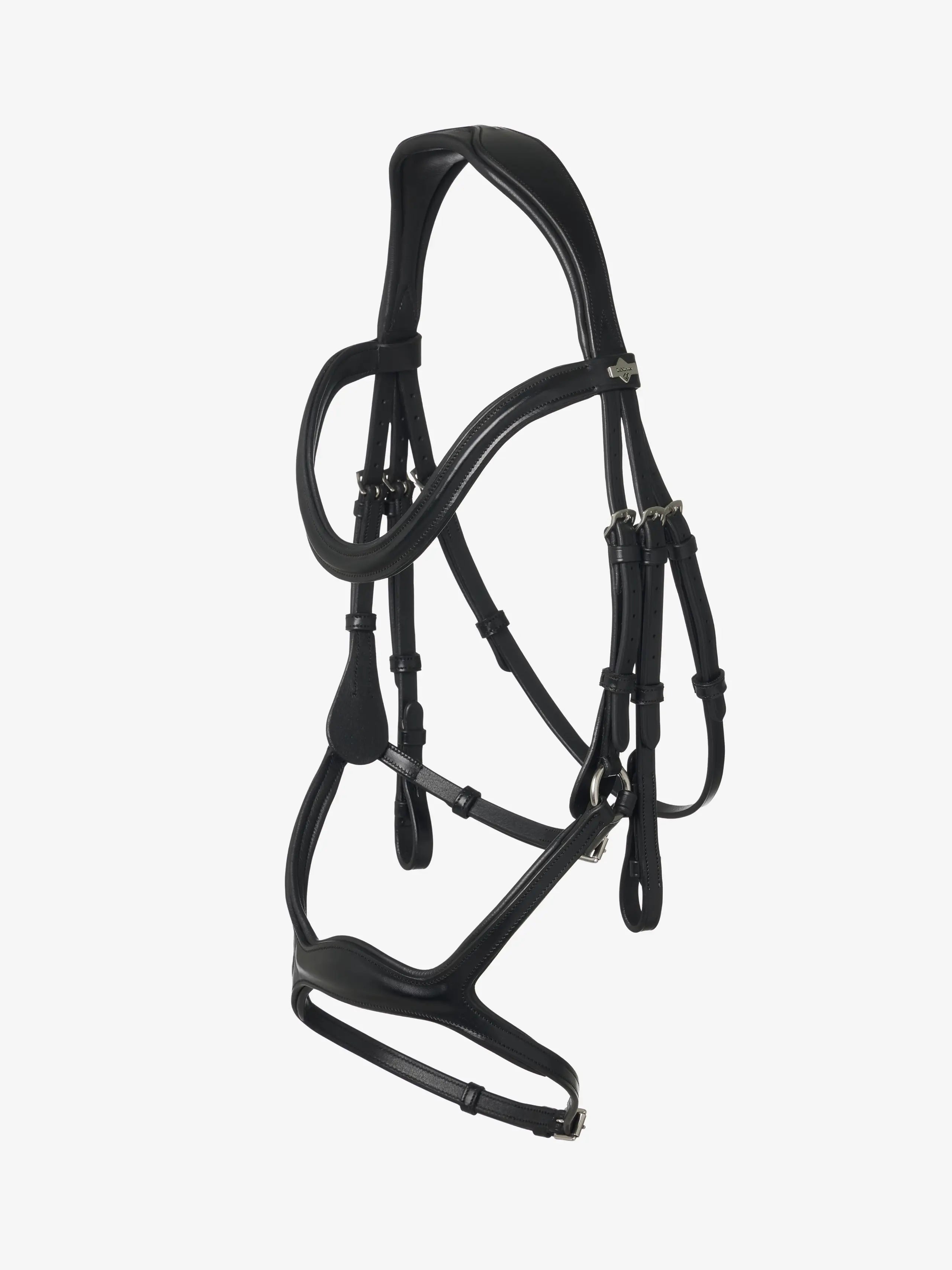 LeMieux Kudos Sport Bridle Black/Silver - Anatomical design for horse comfort during training and competition.