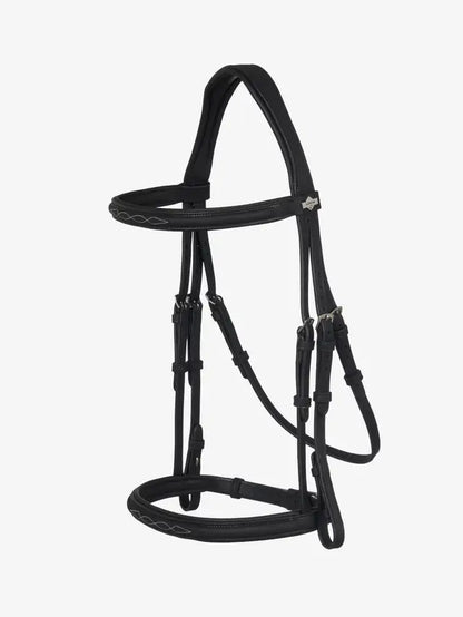 LeMieux AriKa Classique Black Cavesson Bridle | Premium Oiled Leather Horse Bridle