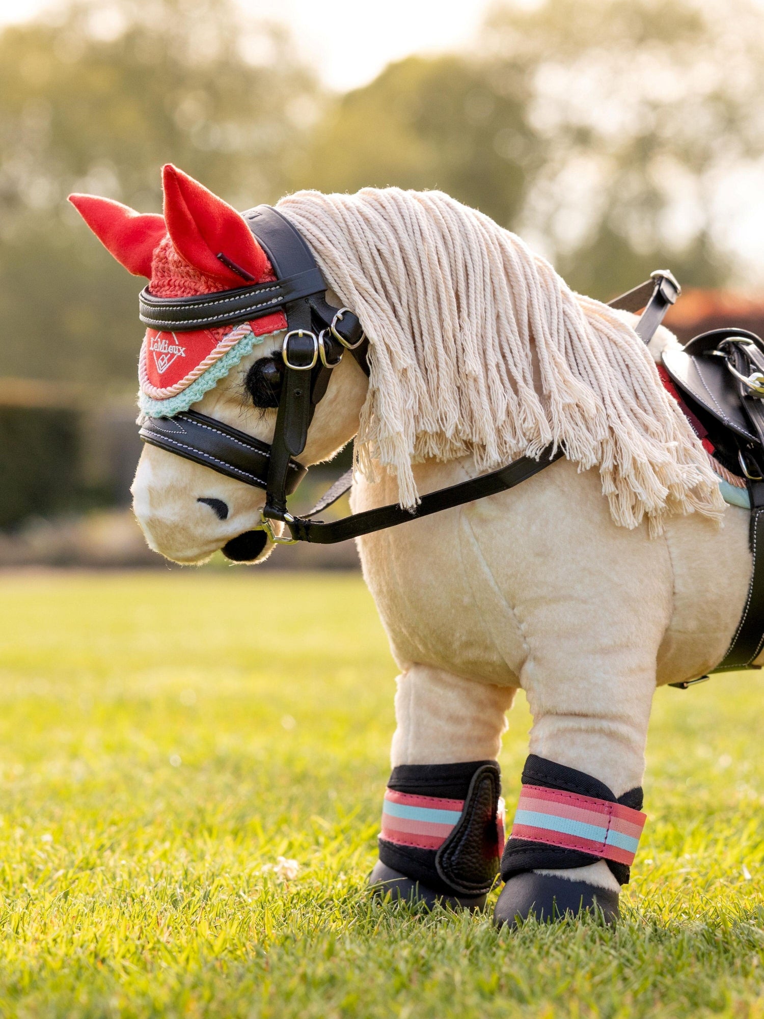 LeMieux Harlow Toy Pony Fly Hood Coral Crush