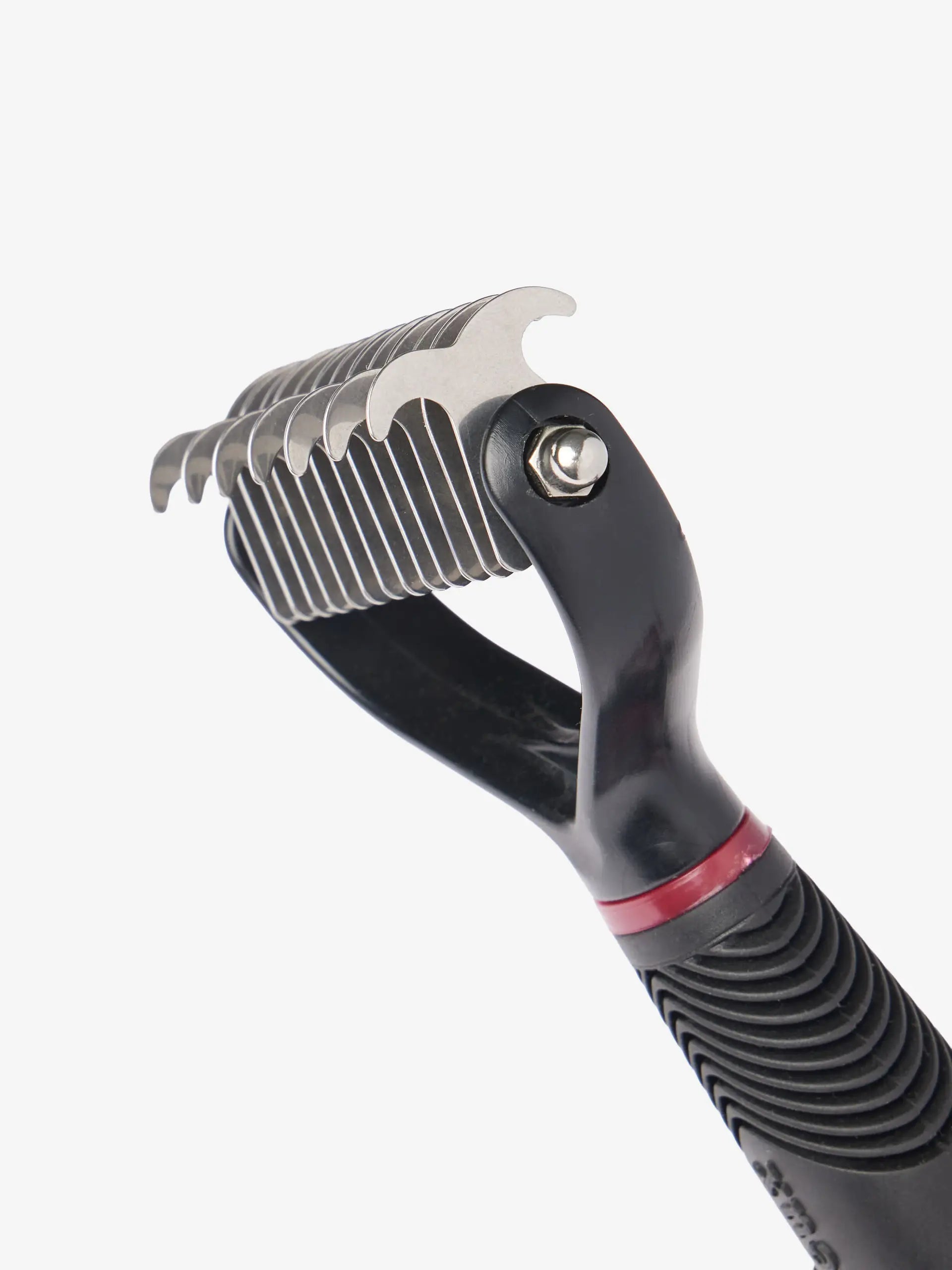 LeMieux Tail Thinning Rake Black for horses - grooming tool with ergonomic grip