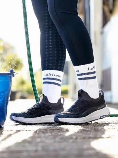 LeMieux Kanta Slip On Waterproof Trainers Navy | Equiflair