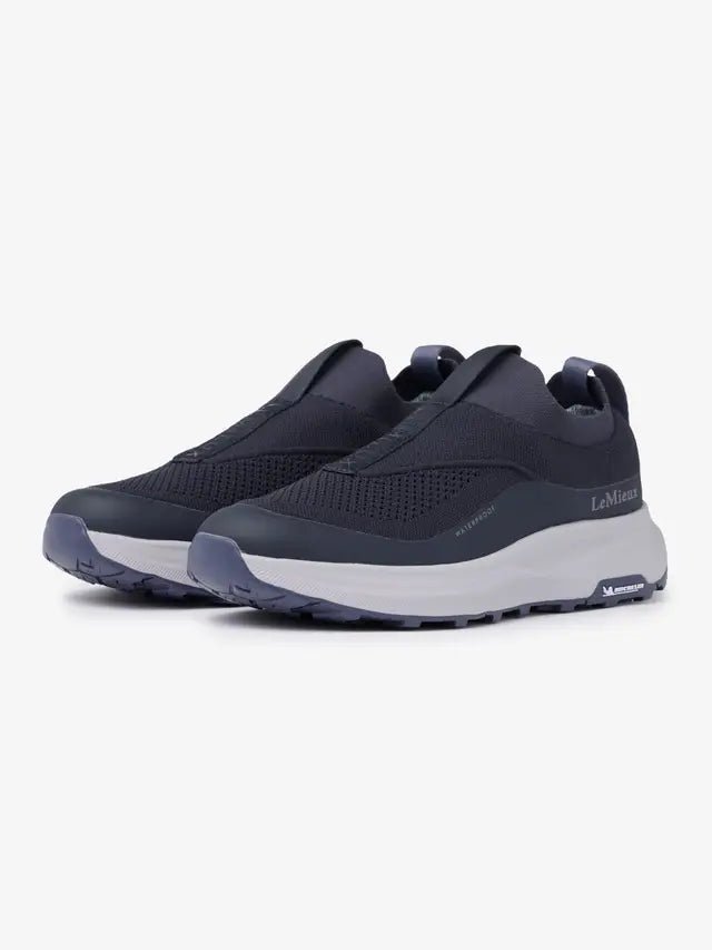 LeMieux Kanta Slip On Waterproof Trainers Navy | Equiflair