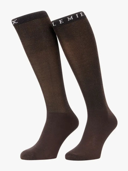 LeMieux Brilliance Competition Socks Espresso