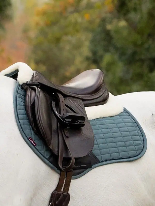 LeMieux Merino+ Suede Classic Close Contact Square Aloe