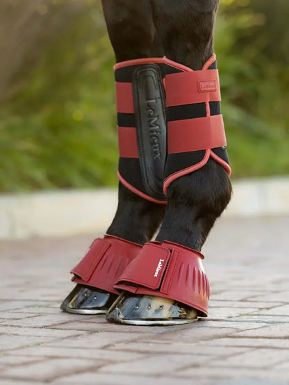 LeMieux Rubber Bell Boots Russet