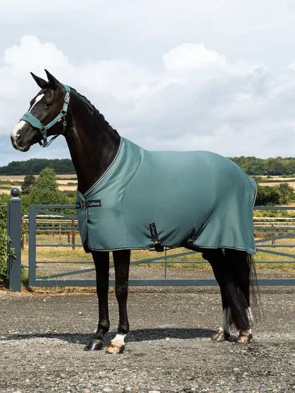 LeMieux Arieka Jersey-Tek Aloe horse rug - close-fitting fleece for warmth and comfort.