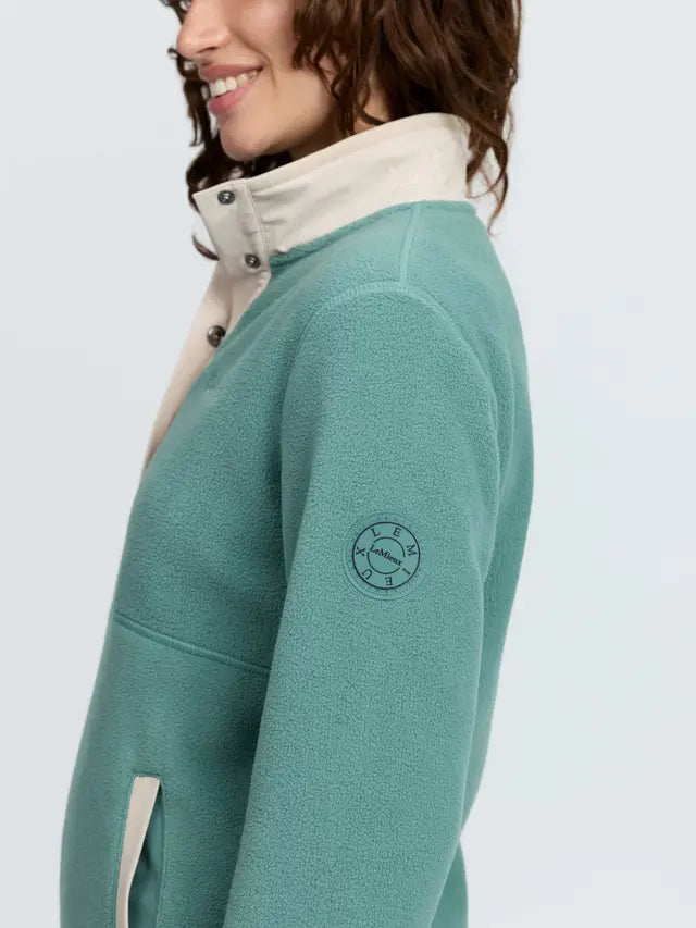 LeMieux Piper Popper Fleece Aloe Green Women's Mid-Layer Equestrian
