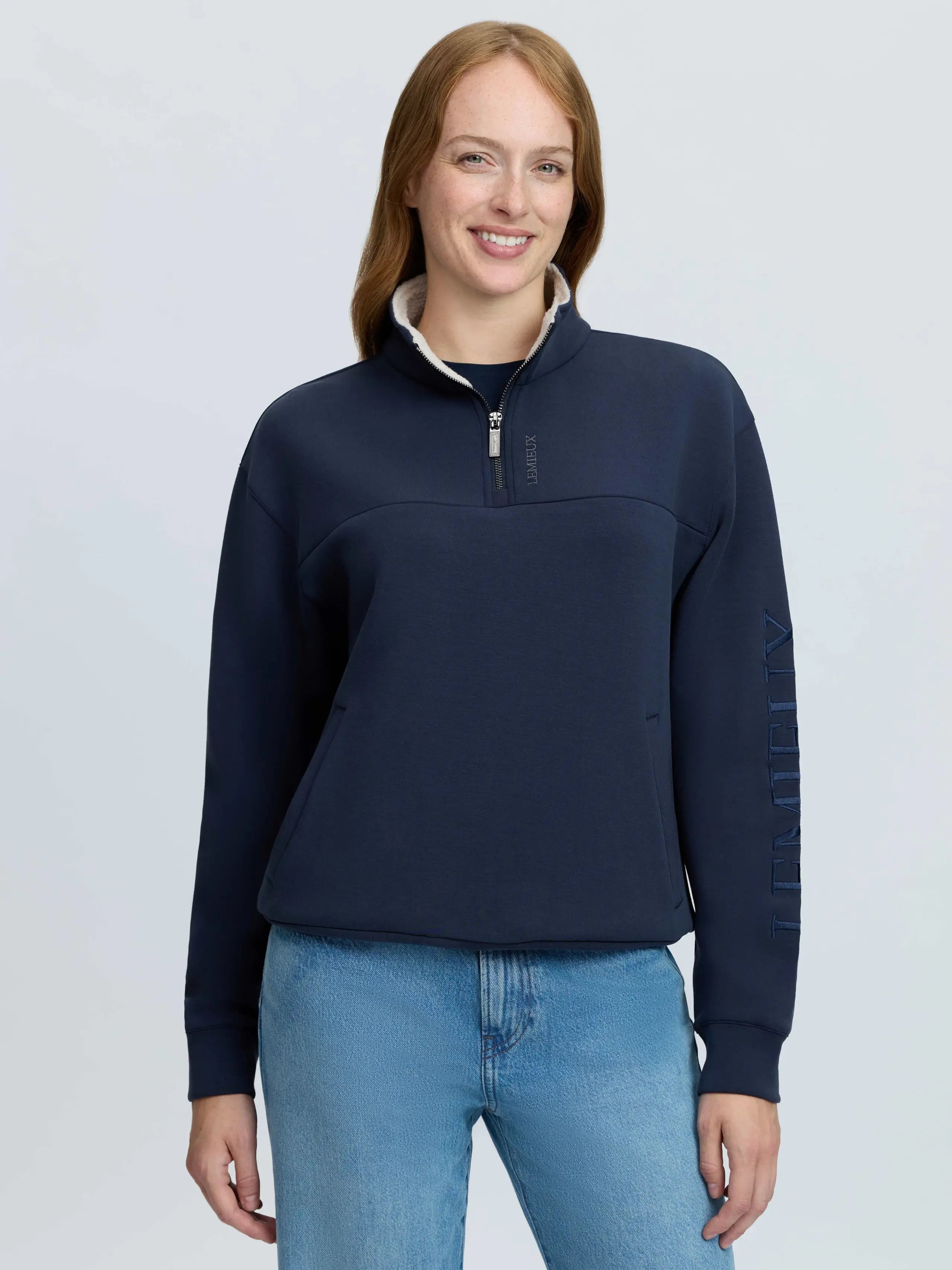 LeMieux Scarlet Quarter Zip Sweat Navy