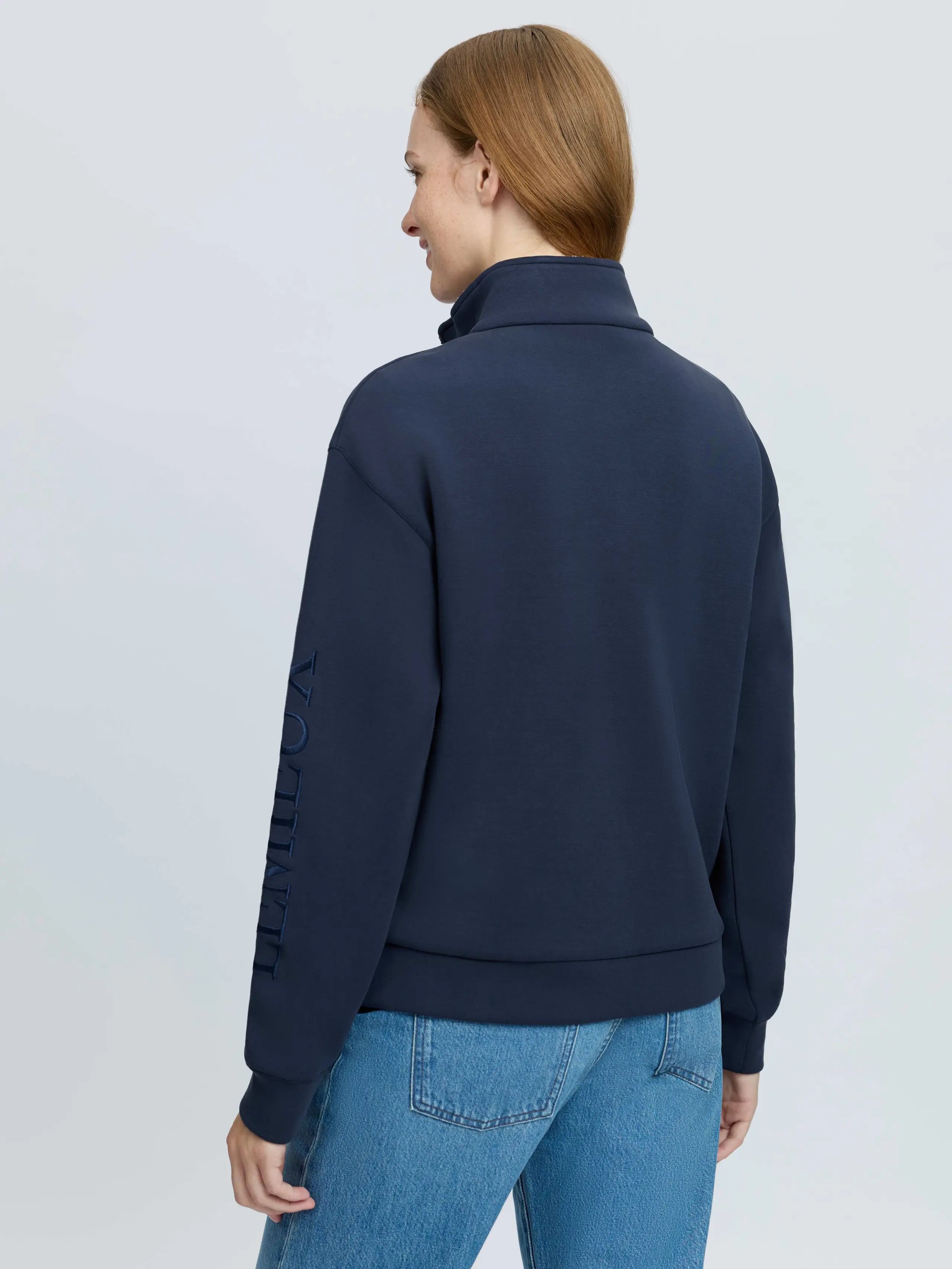 LeMieux Scarlet Quarter Zip Sweat Navy