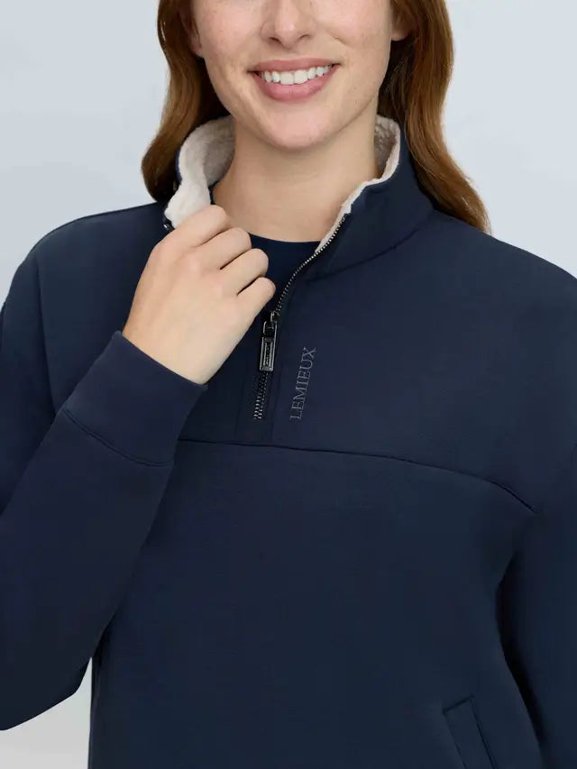 LeMieux Scarlet Quarter Zip Sweat Navy