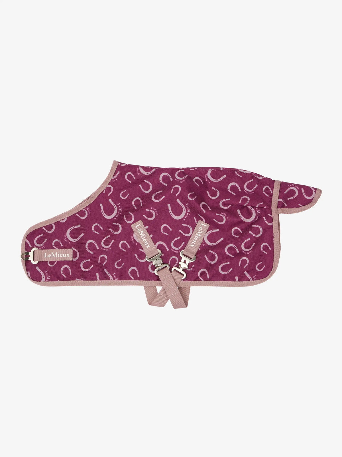 LeMieux toy pony rug in blackberry print, ripstop turnout horse blanket for kids