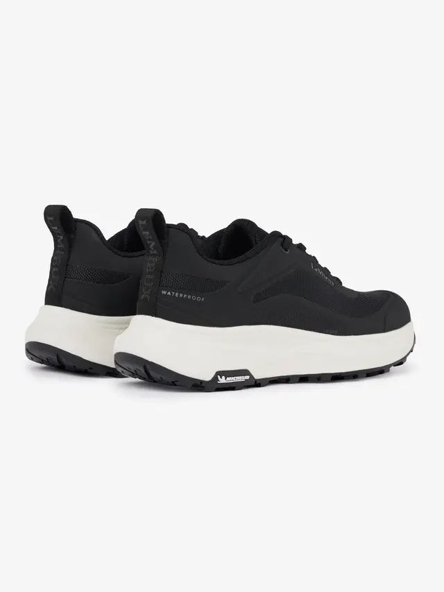 Lemieux black waterproof junior trainers with Michelin sole