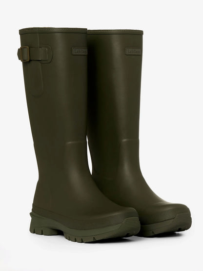 LeMieux Men's Bramshaw Olive Welly Boots - Waterproof with High Traction Outsole