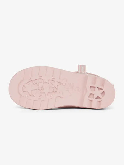 Pink Lemieux Splash Welly sole with star pattern tread | Western style boots for kids