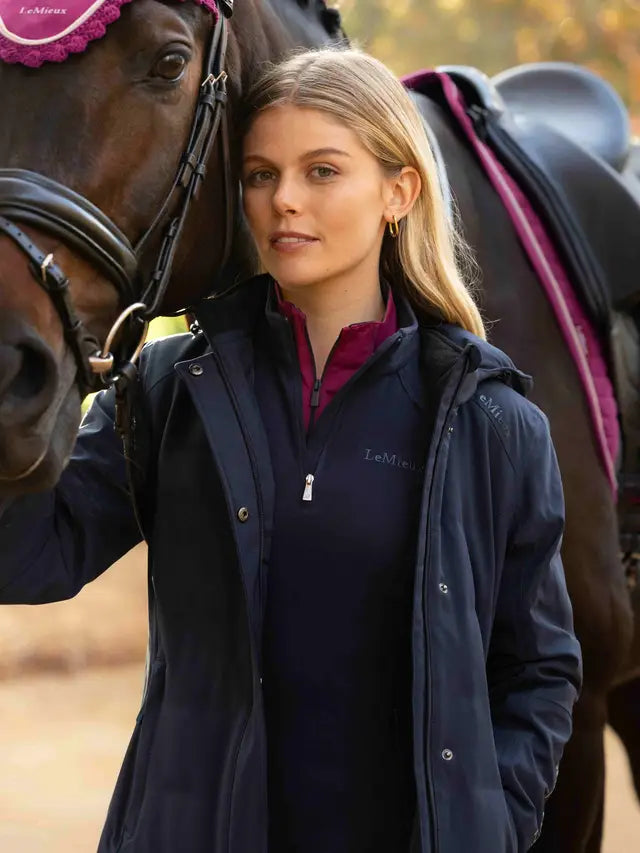 LeMieux Erin Waterproof Padded Coat Navy