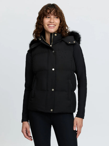 LeMieux Margot Hooded Puffer Gilet Black - Women's Equestrian Outerwear