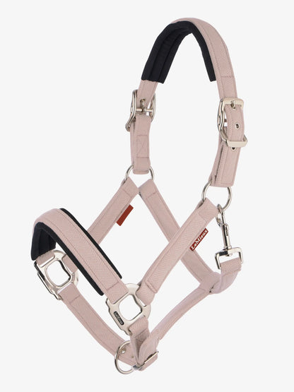 LeMieux Heritage Headcollar Wild Rose - Padded horse tack with brushed metal fittings