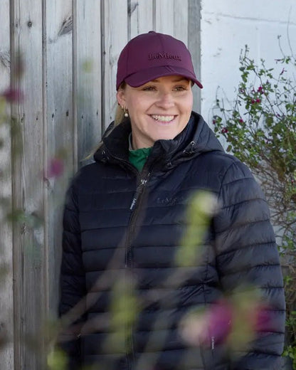 LeMieux Sealskinz Waterproof Foldable Peak Cap Burgundy | Equiflair