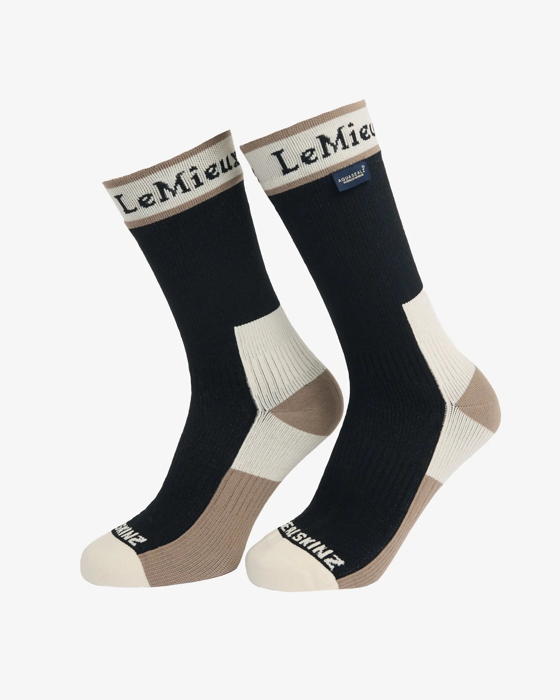 LeMieux Sealskinz Waterproof Socks Black | Equiflair