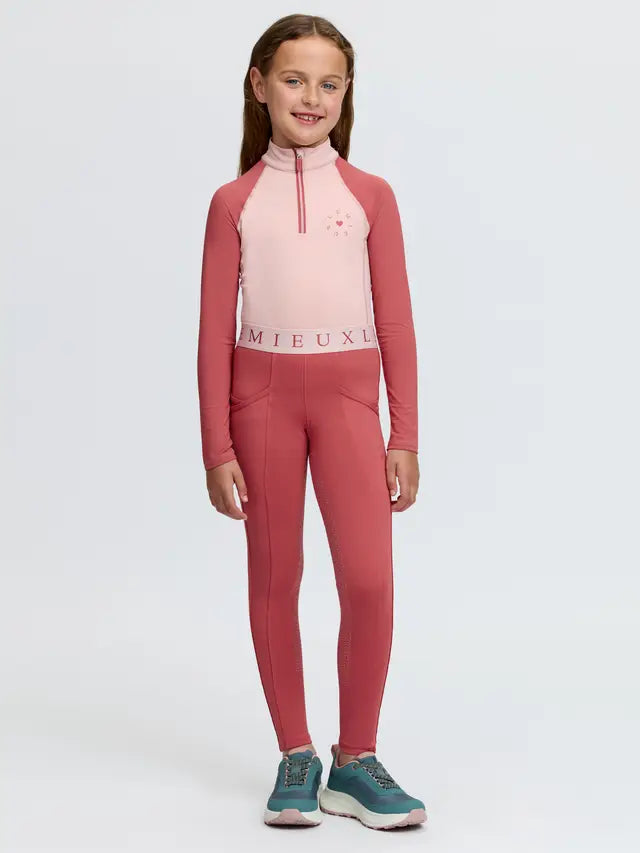 Girl's LeMieux Mini Pull On Riding Breeches in Spiced Earth