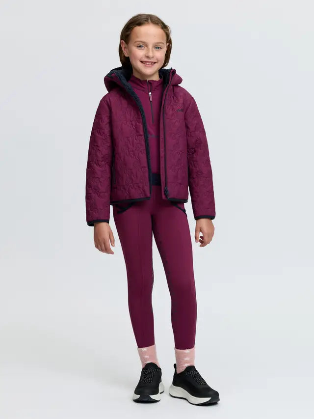 LeMieux Mini Lola Quilted Jacket Blackberry