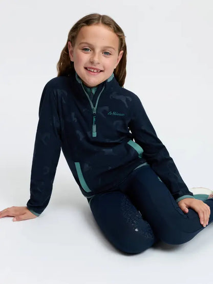 LeMieux Mini Maggie Navy Horse Fleece Jacket and Leggings for Girls