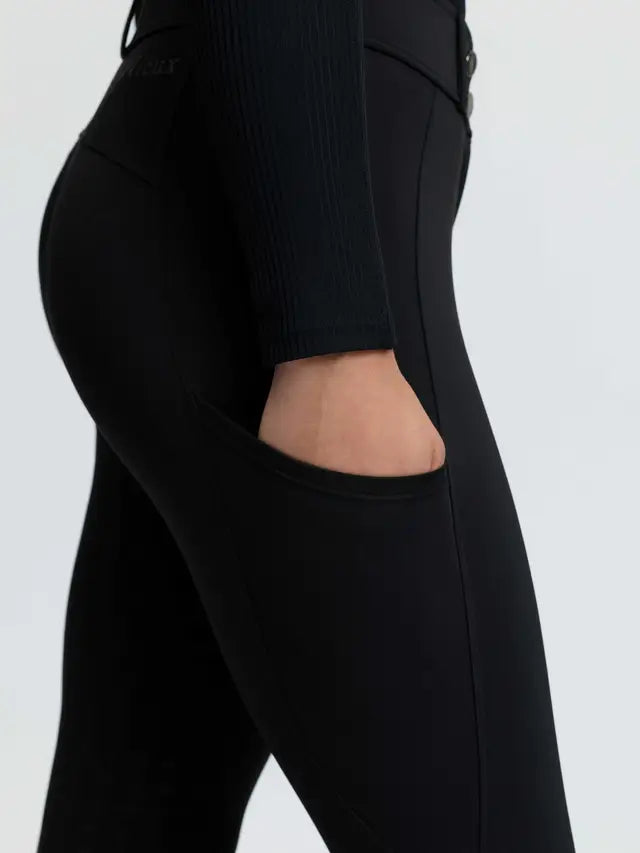 LeMieux Young Rider Bex Half Seat Breeches Black